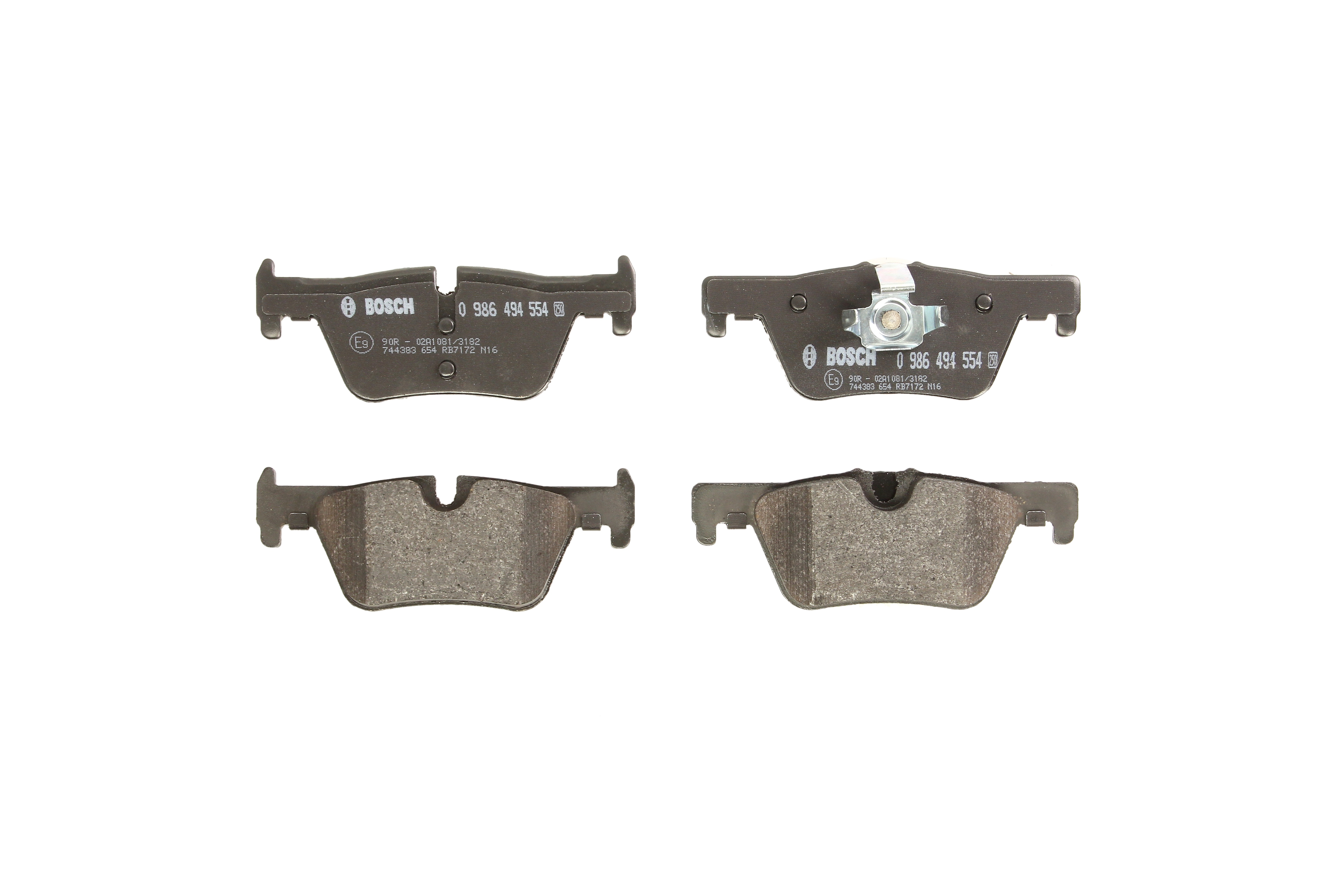 Колодки гальмівні (задні) BMW 1 (F20-21)/2 (F22-23/F27/F45)/3 (F30-31/F34/F80)/4 (F32-33/F36) 11- Bosch фото 3
