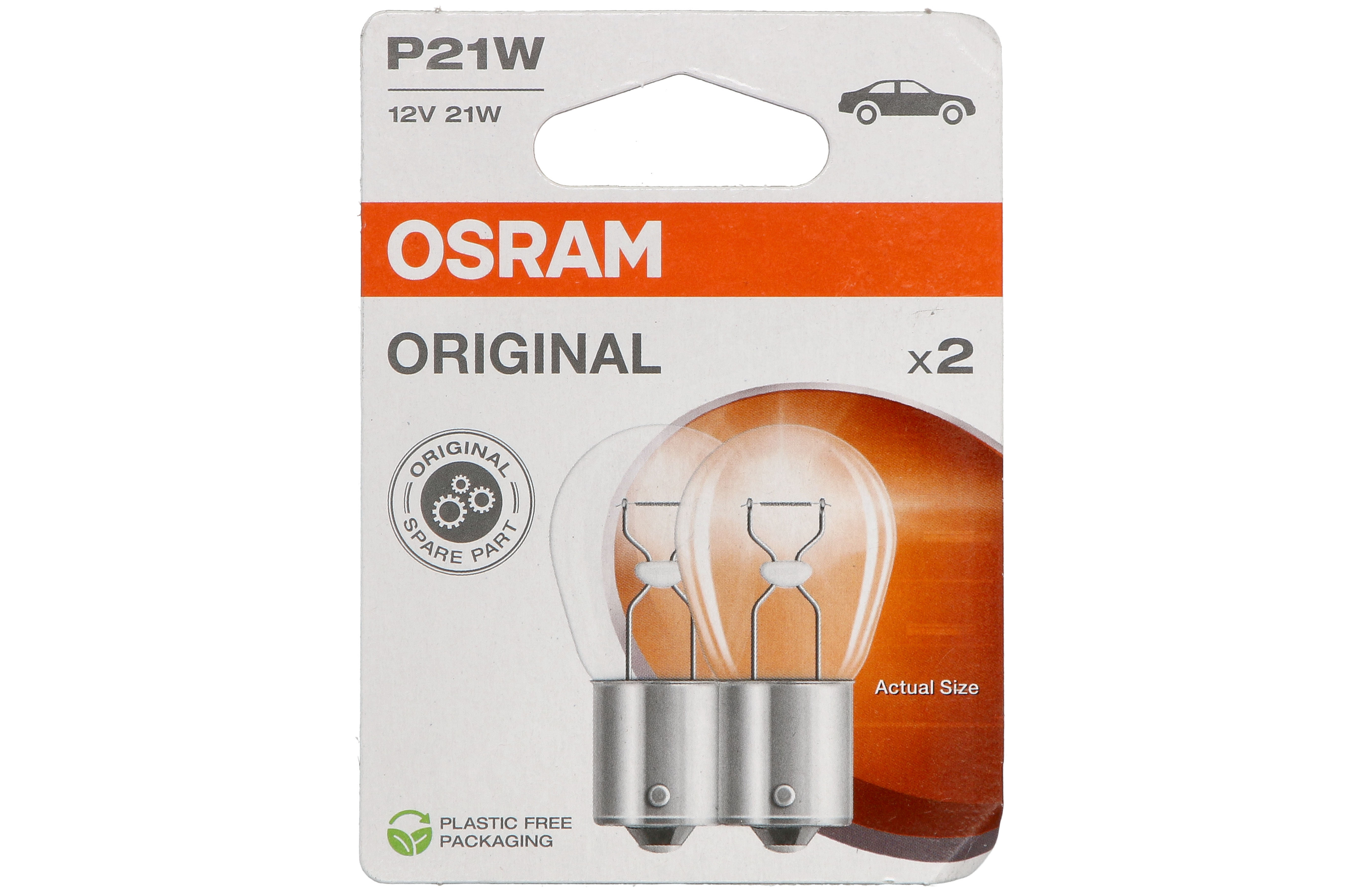 Автолампа 21W P21W 12V 21W BA15S/ORIGINAL LINE/2ШТ. BLISTER OSRAM (7506-2BL) osram фото 4