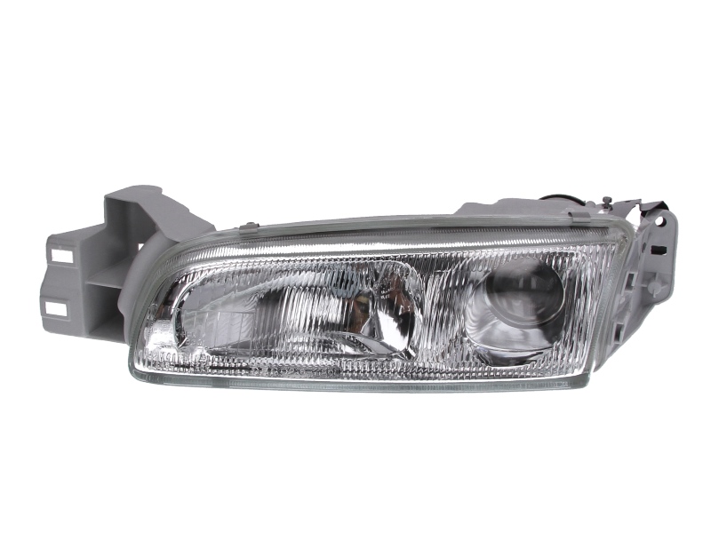 Far fata Stanga (2 H1, fara motoras, culoare insert: cromat, culoare semnalizator: transparent) potrivit MAZDA 626 III, 626 IV -04.97