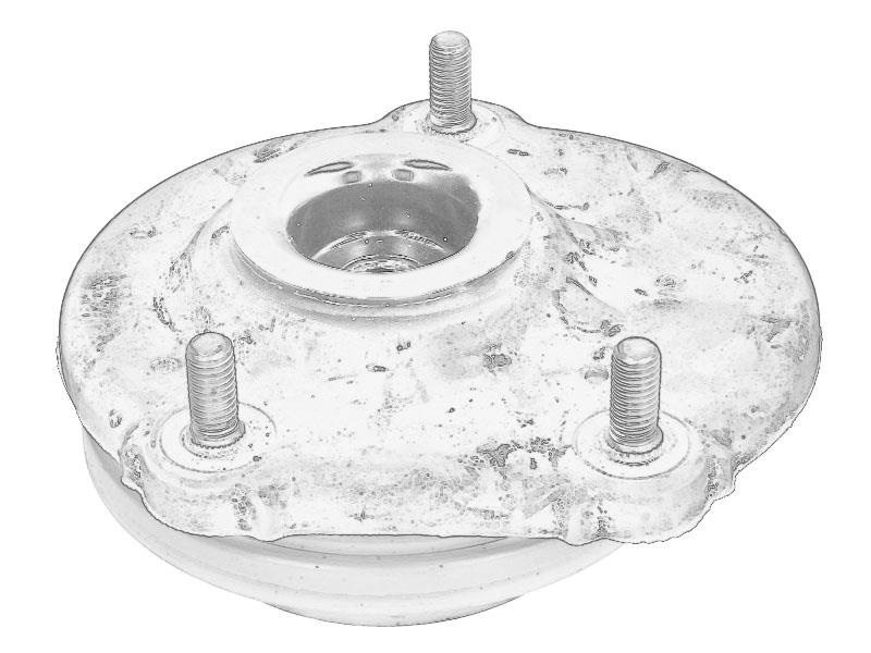Подушка амортизатора передн прав ABARTH GRANDE PUNTO, CITROEN NEMO, FIAT FIORINO, GRANDE PUNTO, LINEA, QUBO, PEUGEOT BIPPER, BIPPER TEPEE 1.2-1.9D 06.05- фото 2