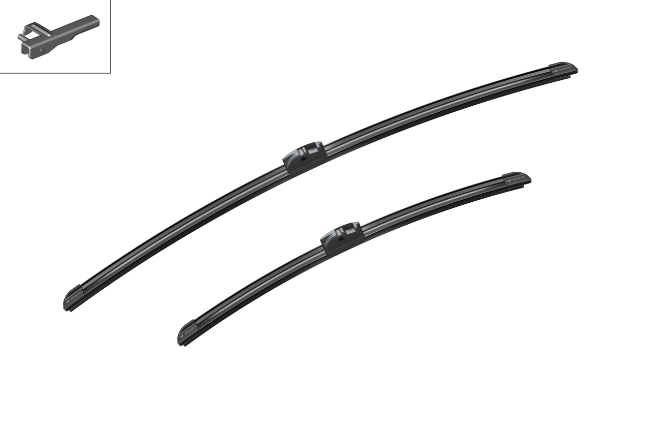 Set stergatoare auto BMW 5 Gran Turismo (F07) din 2009-2017, Bosch Aerotwin, din cauciuc siliconat rezistent