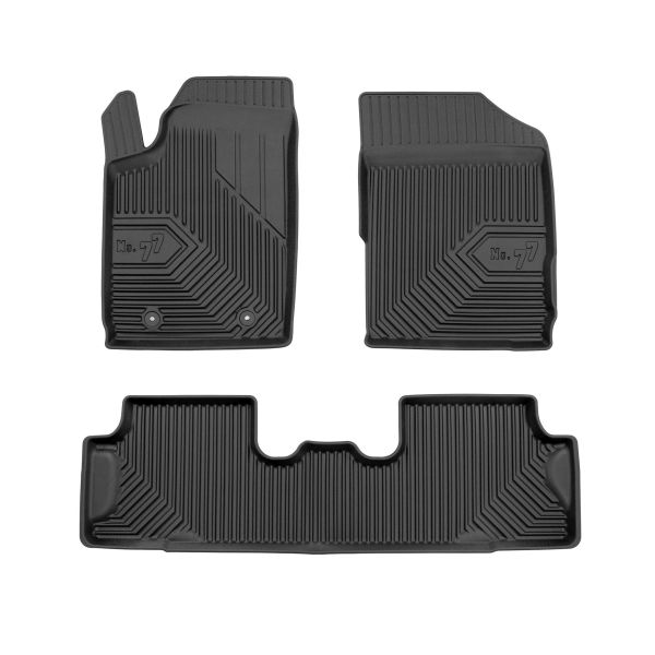 Set Covorase Auto Si Tavita Portbagaj PEUGEOT PARTNER TEPEE din 2008-2018, Cauciuc, Protectie Porbagaj, 4x Stickere auto cu PEUGEOT