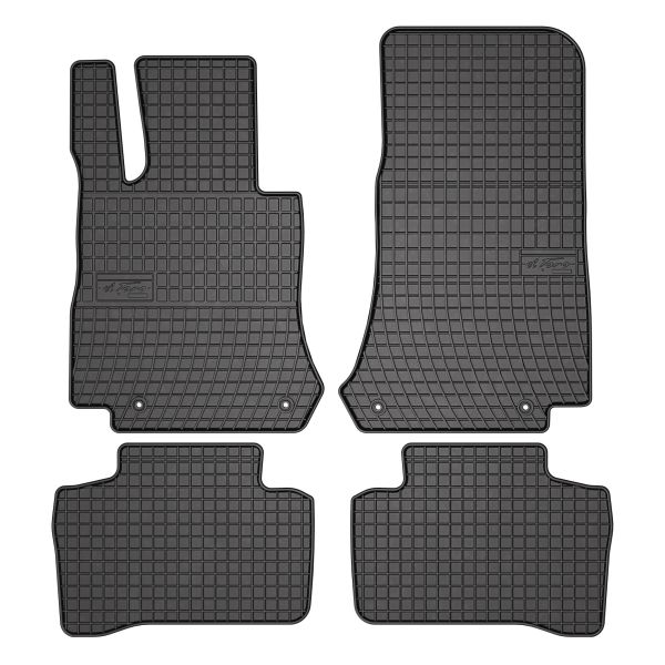 Set Covorase Auto Si Tavita Portbagaj MERCEDES-BENZ GLC (X253) din 2015-2022, Cauciuc, Protectie Porbagaj, 4x Stickere auto cu MERCEDES-BENZ