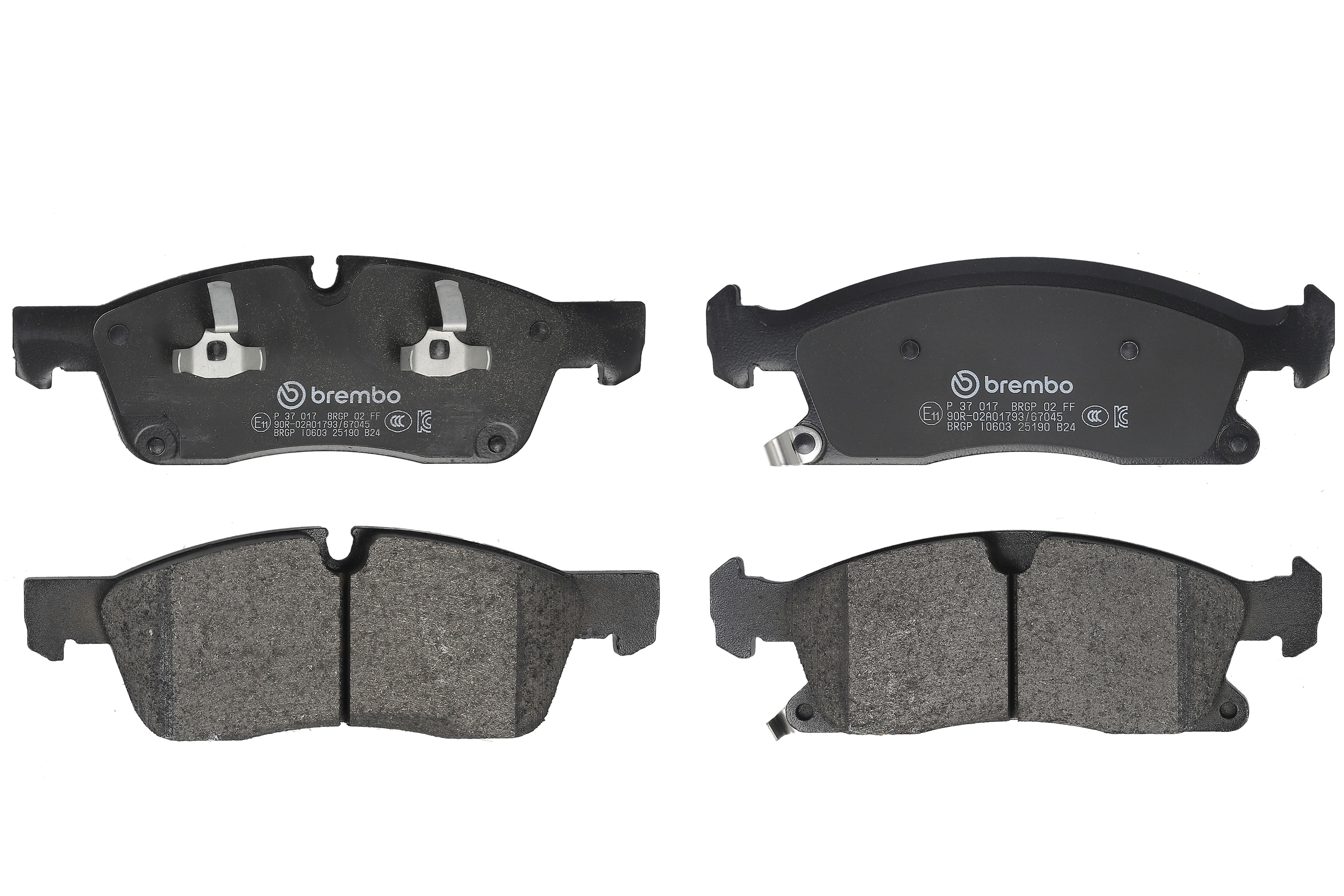 Колодки гальмівні дискові DODGE DURANGO (WD) 3.6 2010.12- BREMBO (P37017) BREMBO фото 3