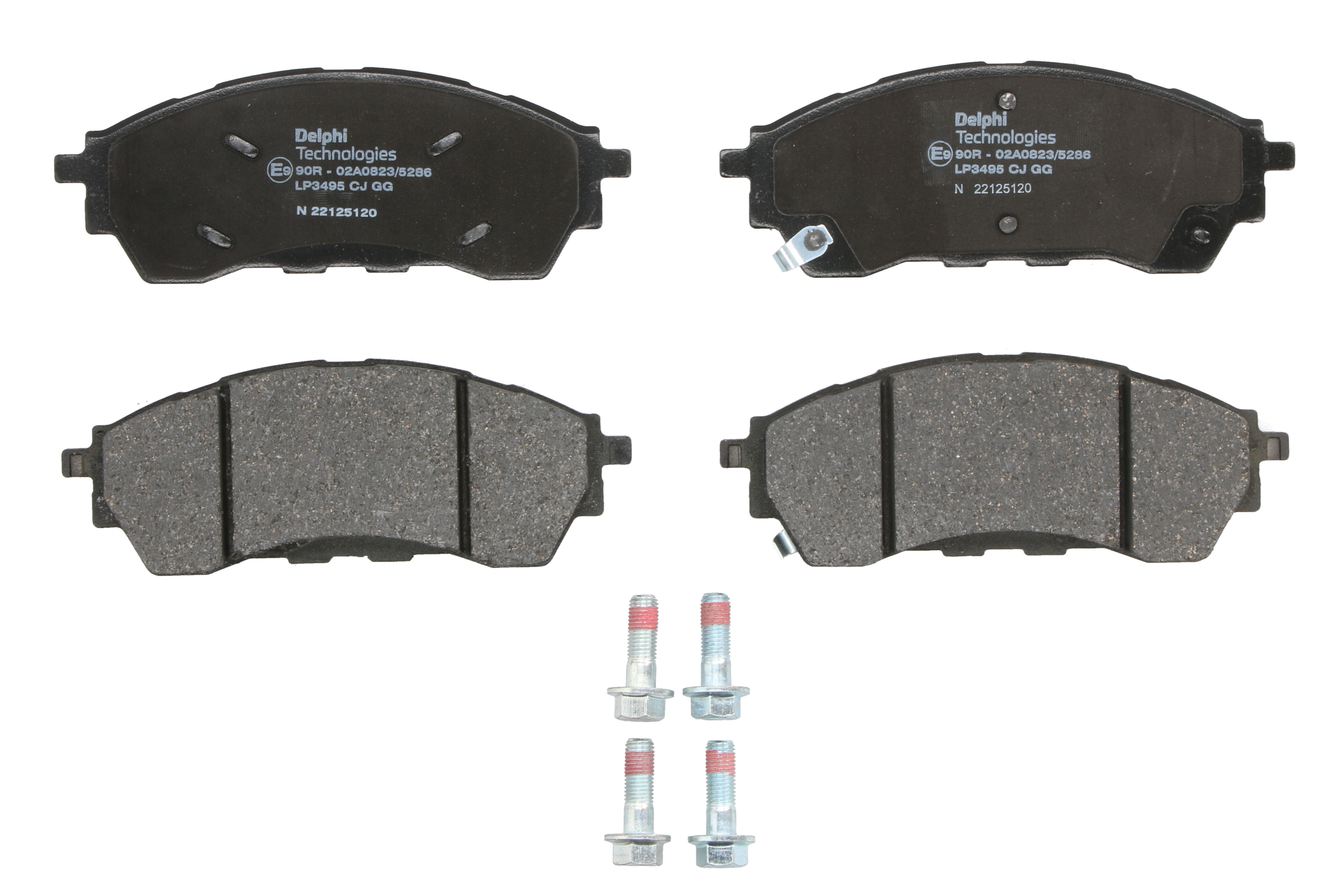 Комплект гальмівних колодок передн , FORD RANGER, RANGER IV, VW AMAROK 2.0D-3.2D 04.11-
