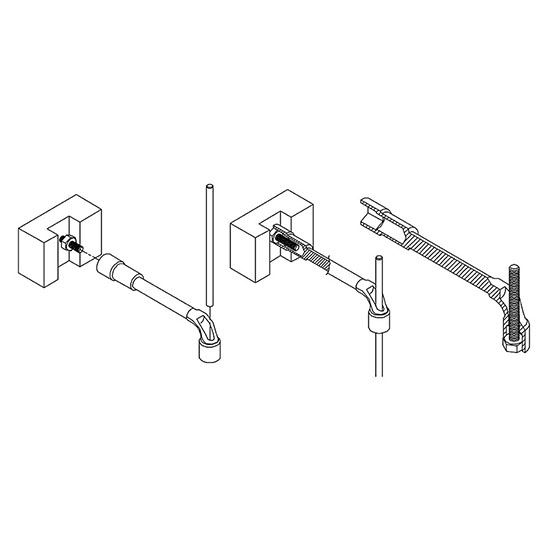 (EN) Angled socket wrench двосторонній, прохідний 12-кутна / 6-кутна, L, 15 мм фото 5