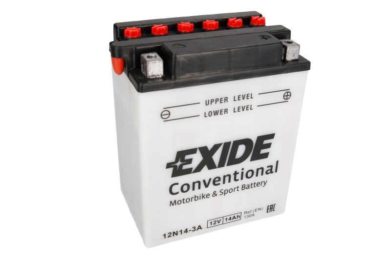 EXIDE startovací baterie HONDA ATC 110 79, CB 750K, 750K (FOUR), 750F (SUPERSPORT), 1000C, 750C (CUSTOM), 900F (BOL D'OR), 1100F, 1100R, 900C, 750SC (NIGHT HAWK), 750F (BOL DOR) 69-84, CBX 1000 (PRO LINK), 1000, 650E 78-83, CX 500, 500E (EURO SPORTS), 500