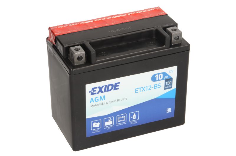 EXIDE startovací baterie AEON COBRA 320, 220, 350 05-09, CROSSLAND 300, 350RX 06-09, APRILIA ATLANTIC 500 (SPRINT), (SPRINT) 02-10, PEGASO 650 (TRAIL), (STRADA), (FACTORY) 05-13, RST 1000 (MILLE FUTURA) 01-04, RSV 1000 R, R (FACTORY), (MILE) TUONO FIGHTER