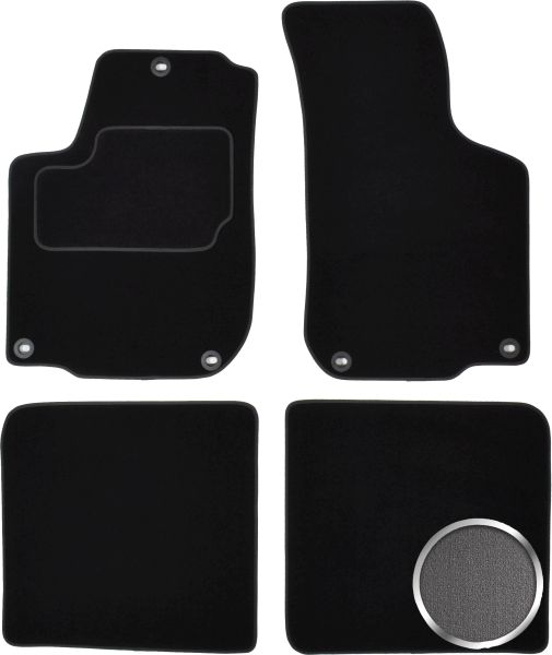 Set Covorase Auto Si Tavita Portbagaj SKODA OCTAVIA I Combi (1U5) din 1998-2010, Cauciuc, Protectie Porbagaj, 4x Stickere auto cu SKODA