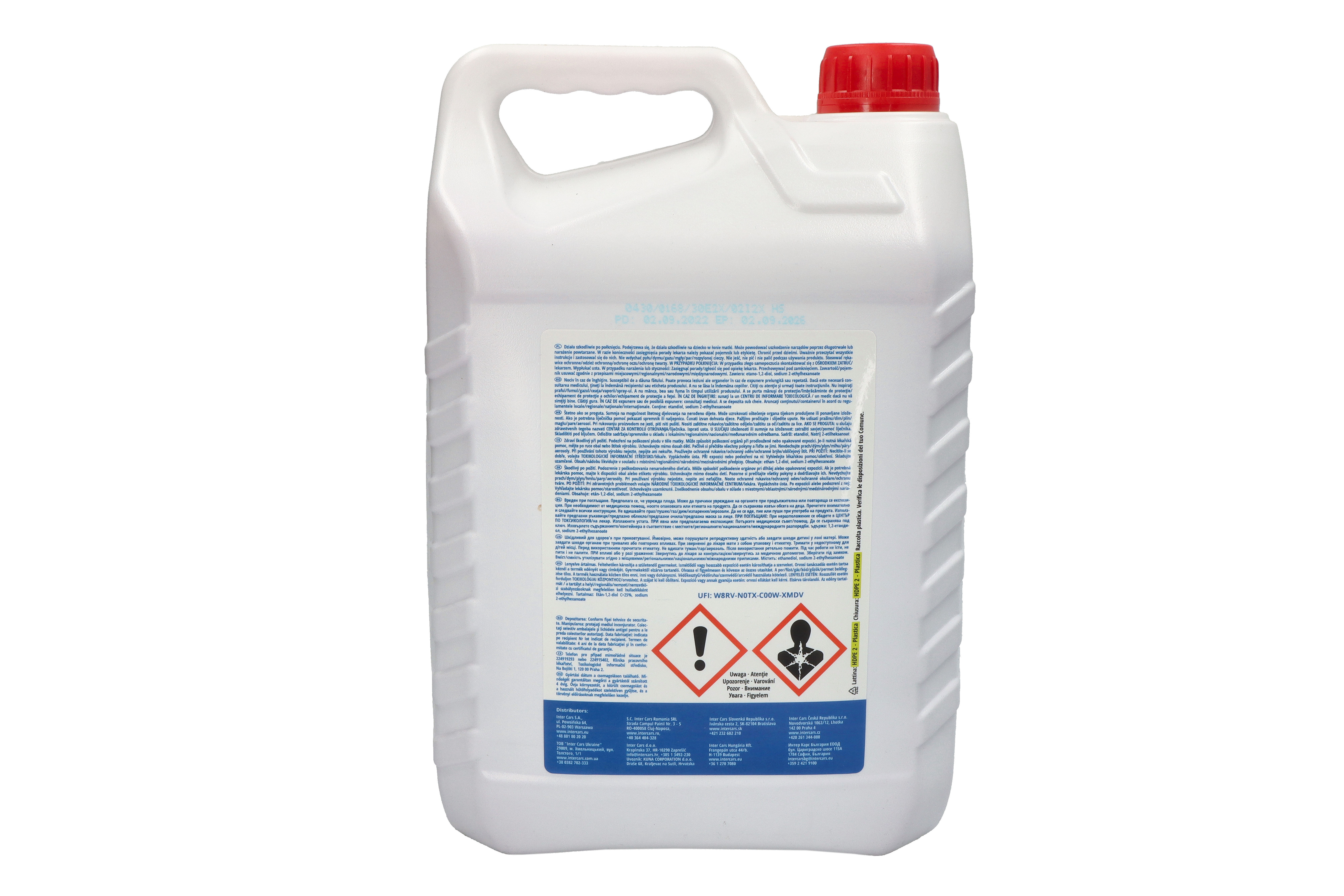 Концентрат антифризу (тип охолоджувача G12++/G40) (5L, 1:1=-37°C), Si-OAT, фіолетовий, стандартний: AFNOR NF R 15-601 TYPE 1, AS 2108-2004, ASTM D3306, ASTM D4340, BS 6580, China GB 29743-2013, CUMMIN фото 2