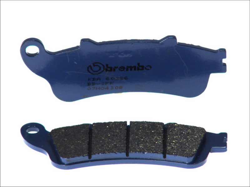BREMBO sada brzdových destiček, kotoučová brzda HONDA CBR 1100 XX (BLACKBIRD) 96-97, YAMAHA YZF-R1 1000 02-03, YZF-R6 600 99-02 (MT07HO4308, 2P250STR2, 2P266NS, 2P266ST, FE LMP336SR, MCB705LF)
