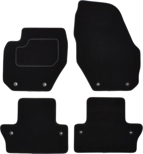 Set Covorase Auto Si Tavita Portbagaj VOLVO V60 I (155) din 2010-2018, Cauciuc, Protectie Porbagaj, 4x Stickere auto cu VOLVO
