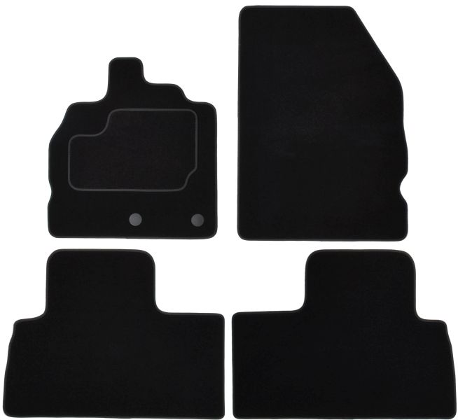 Set Covorase Auto Si Tavita Portbagaj RENAULT GRAND SCENIC III (JZ0/1_) din 2009-2016, Cauciuc, Protectie Porbagaj, 4x Stickere auto cu RENAULT