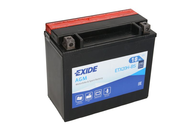 EXIDE startovací baterie HARLEY DAVIDSON FXST 1340 (SOFTAIL) 84-90, HONDA VF 1100 C (MAGNA) 83-86 (B00DY53NA2, YTX20H-BS)