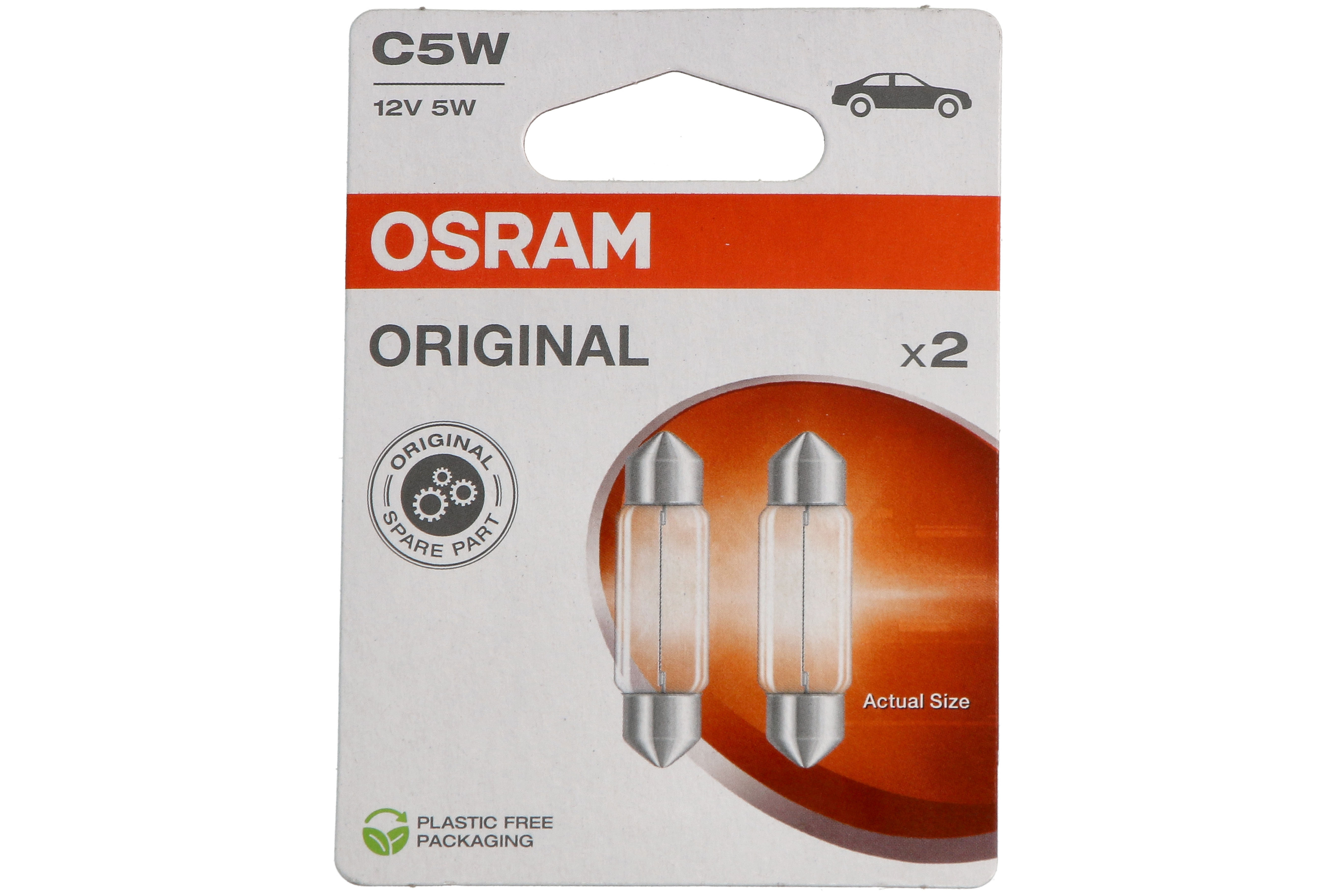 Автолампа 5W C5W 12V 5W 35MM SV8.5-8/ORIGINAL LINE/2ШТ. BLISTER OSRAM (6418-2BL) osram фото 5