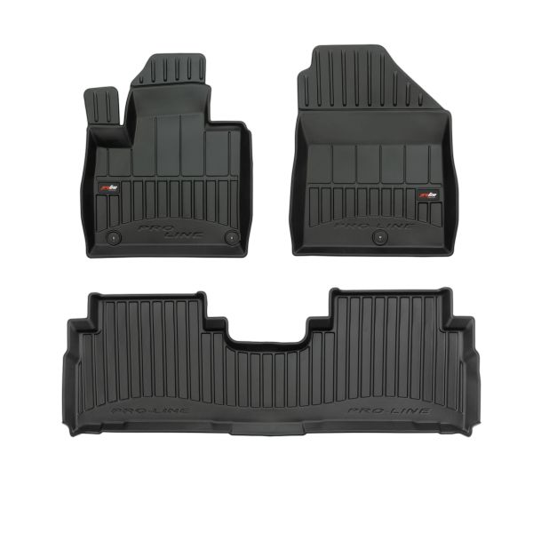 Set Covorase Auto Si Tavita Portbagaj KIA SORENTO III (UM) din 2015-2020, Cauciuc, Protectie Porbagaj, 4x Stickere auto cu KIA