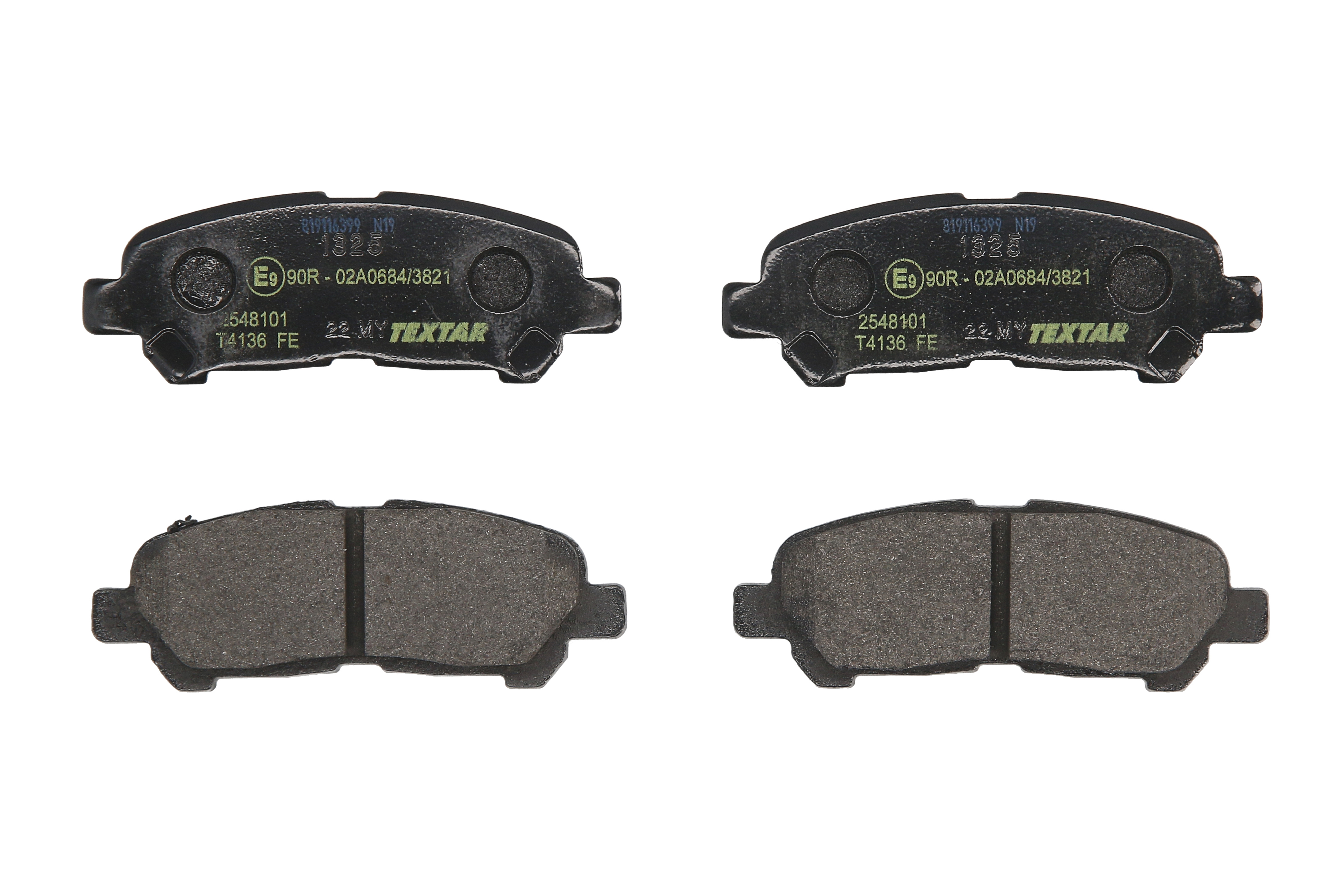 Колодки гальмівні (задні) Toyota Highlander/Kluger 07- (Akebono) Textar фото 7