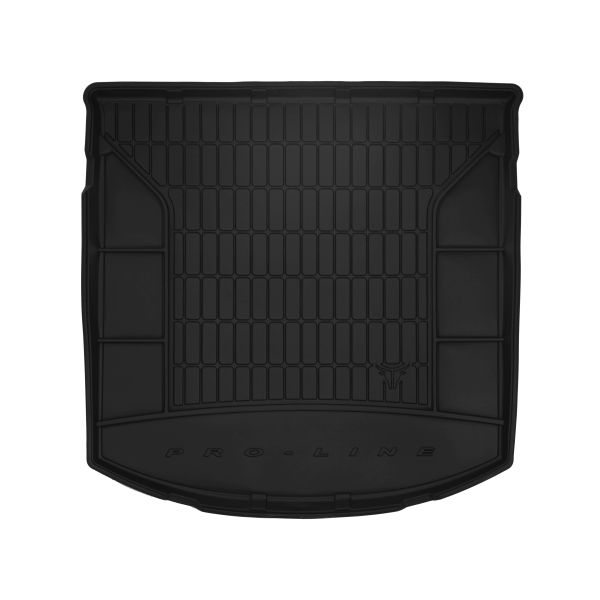 Set Covorase Auto Si Tavita Portbagaj Volkswagen TOURAN (1T1, 1T2) din 2003-2010, Cauciuc, Protectie Porbagaj, 4x Stickere auto cu Volkswagen