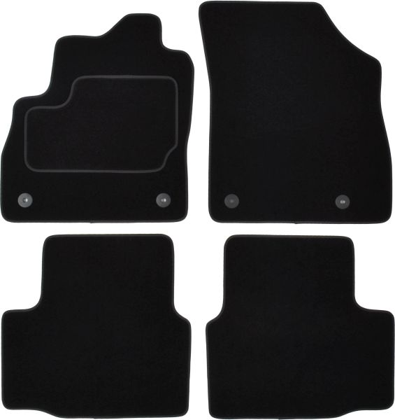 Set Covorase Auto Si Tavita Portbagaj OPEL ASTRA K Sports Tourer (B16) din 2015-2022, Cauciuc, Protectie Porbagaj, 4x Stickere auto cu OPEL