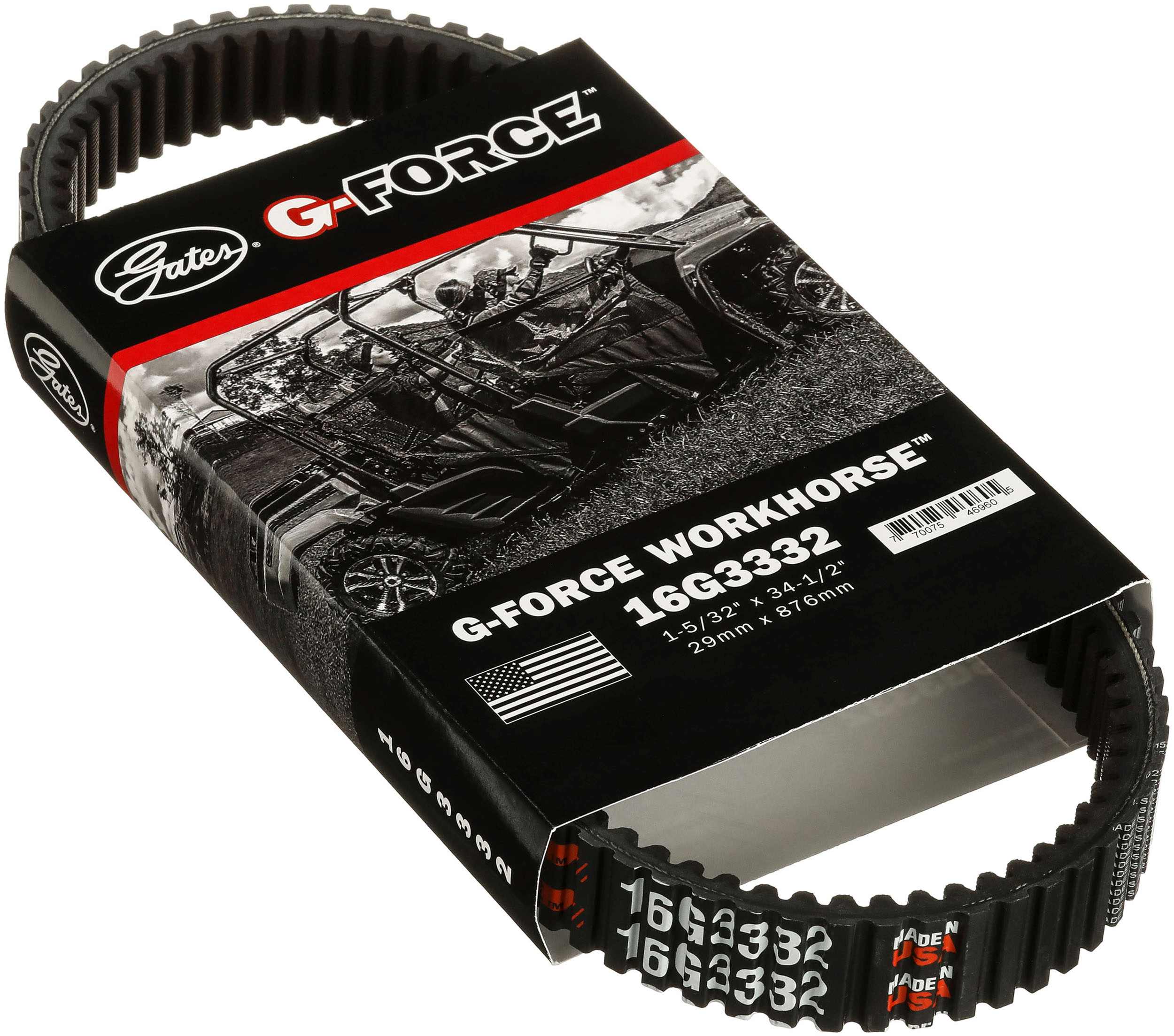GATES hnací klínový řemen, variomatik YAMAHA YFM 350 WOLVERINE, (BRUIN AUTO 4X4), (GRIZZLY AUTO 4X4 IRS), (BRUIN AUTO 2X4) 04-11 (16G3332, 29GBS856, 9825-01055, 9827-01055, 29GBS856, 5UH-17641-00, 5UH-17641-00-00, 5UH-17641-01, 5UH-17641-01-00)