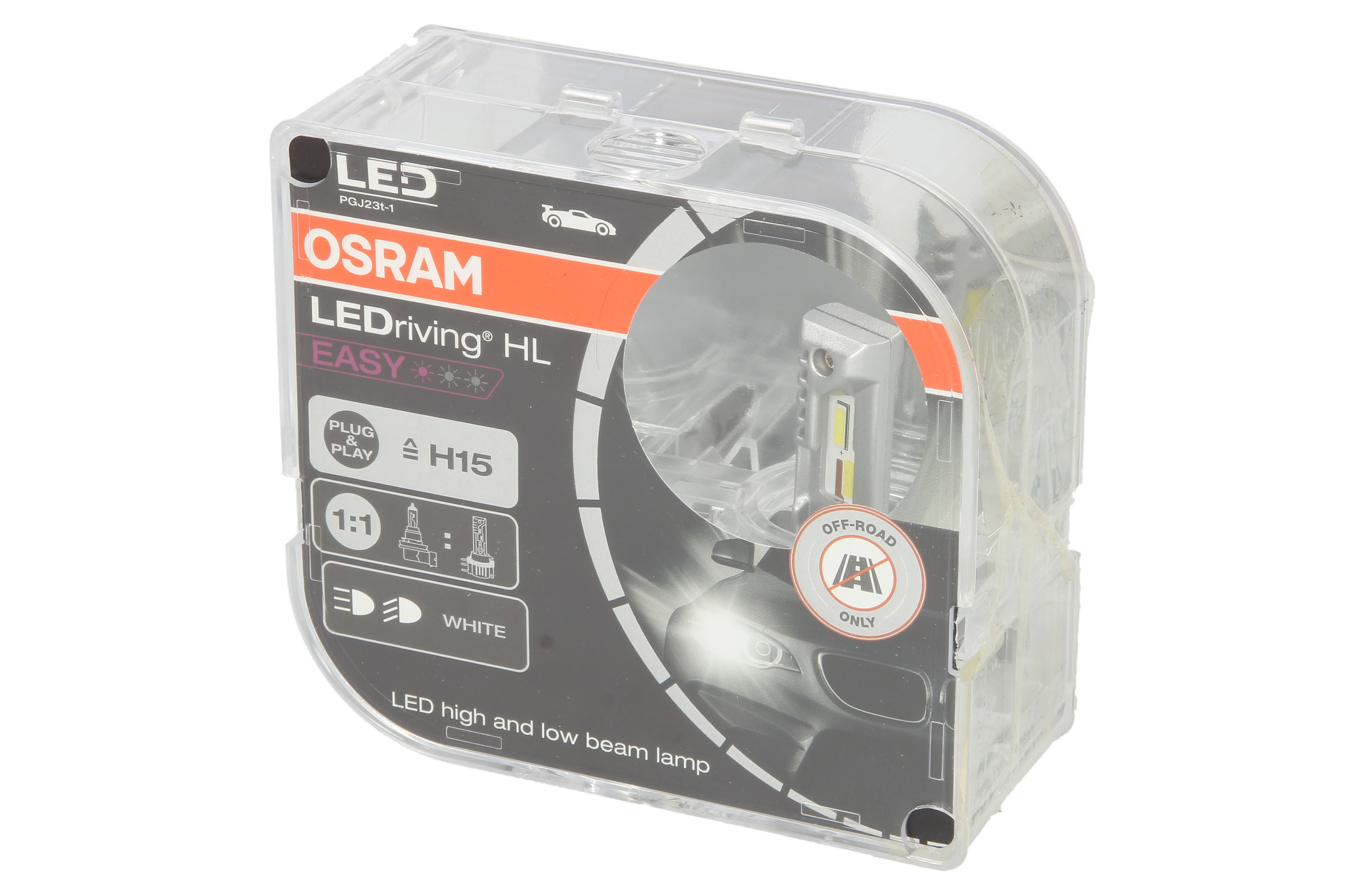 LED лампочка (Набір 2шт) LED 12В 4/16Вт PGJ23T-1 без гомологічного сертифікату LEDriving HL EASY фото 2