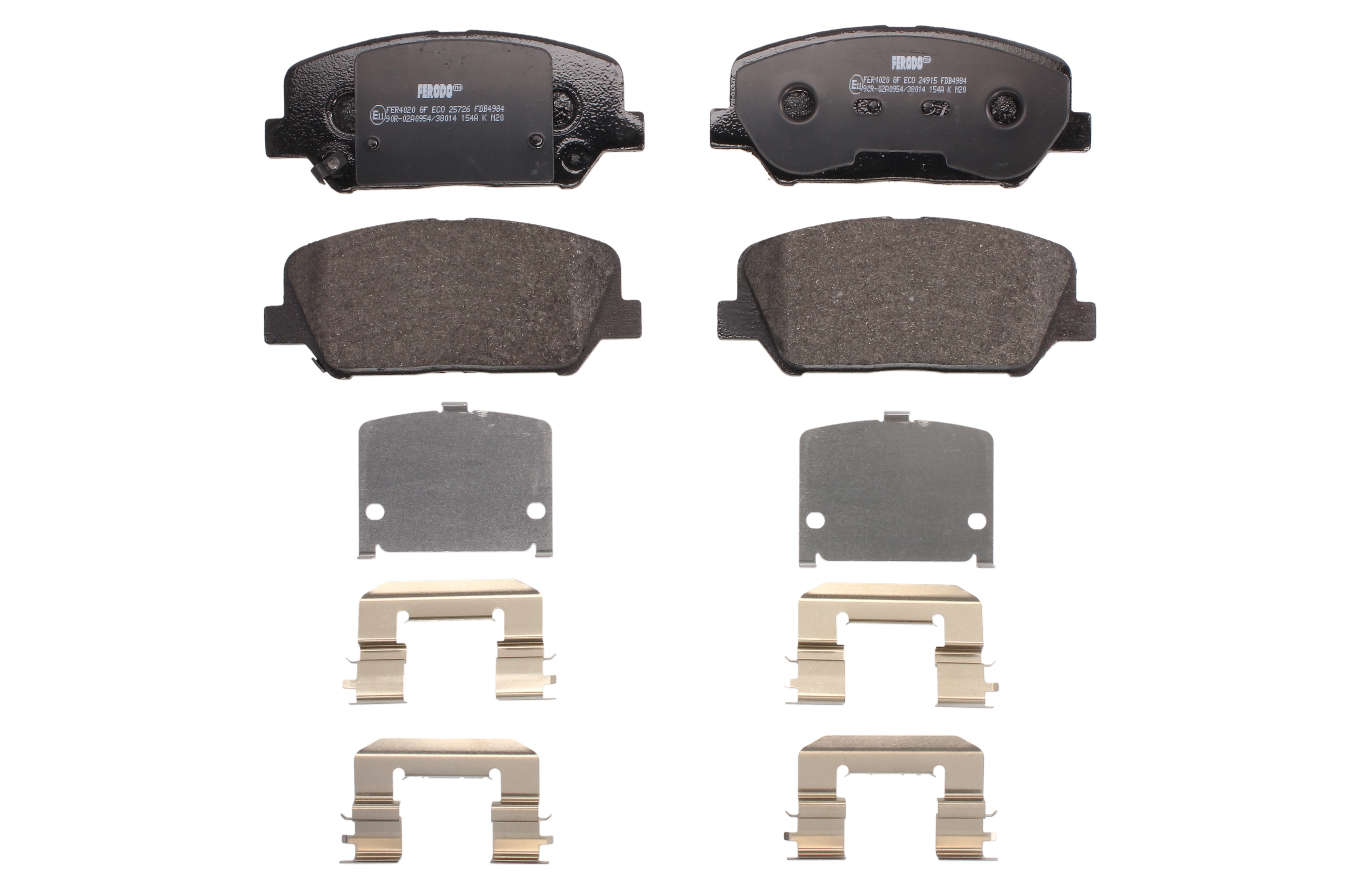 Комплект гальмівних колодок передн , HYUNDAI EQUUS / CENTENNIAL, GENESIS, I30, VELOSTER, KIA CEE'D, CERATO III, OPTIMA, PRO CEE'D 1.0-3.8 03.09-