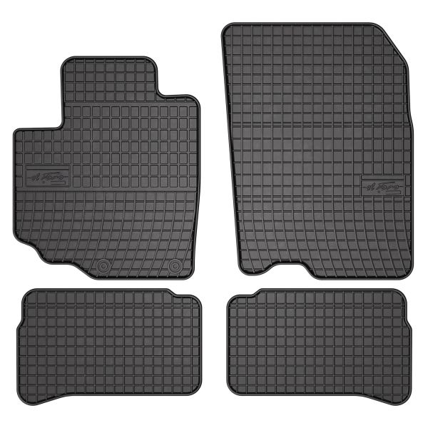 Set 5 covorase auto SUZUKI VITARA (LY) din 2016-2021, cu covoras tunel median, cauciuc, 4x Stickere auto cu SUZUKI