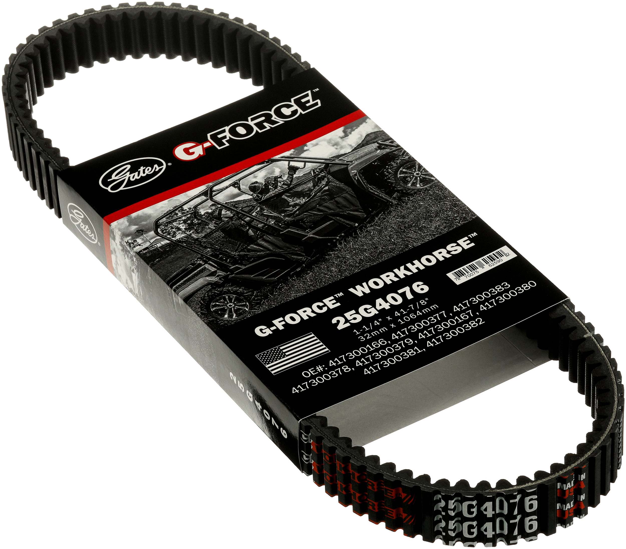 GATES hnací klínový řemen, variomatik POLARIS ACE 500 EFI, 570 EFI 15-17, RANGER 500 2X4, 570 4X4, 325 ETX, 570 XP, 570 4X4 CREW 14-18 (25G4076, XTX2266, 9825-01109, 3211169)