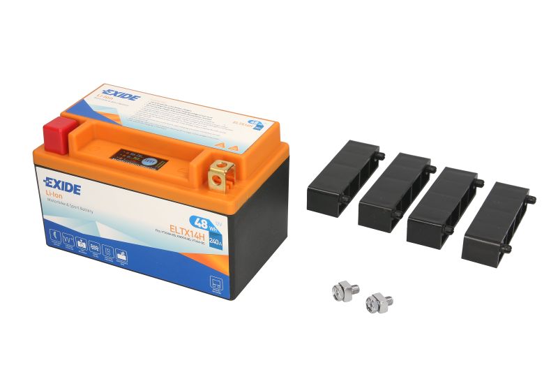EXIDE startovací baterie BMW S 1000 RR 10-12, HONDA CB 600F (HORNET), 1000R, 600FA (HORNET ABS), 900F (HORNET) 02-12, CBF 500, 1000A (ABS), 600S, 600NA (ABS), 500A (ABS), 1000, 1000FA (ABS), 600SA (ABS), 600N 04-12, CBR 600RR, 929RR (FIREBLADE), 600F, 600