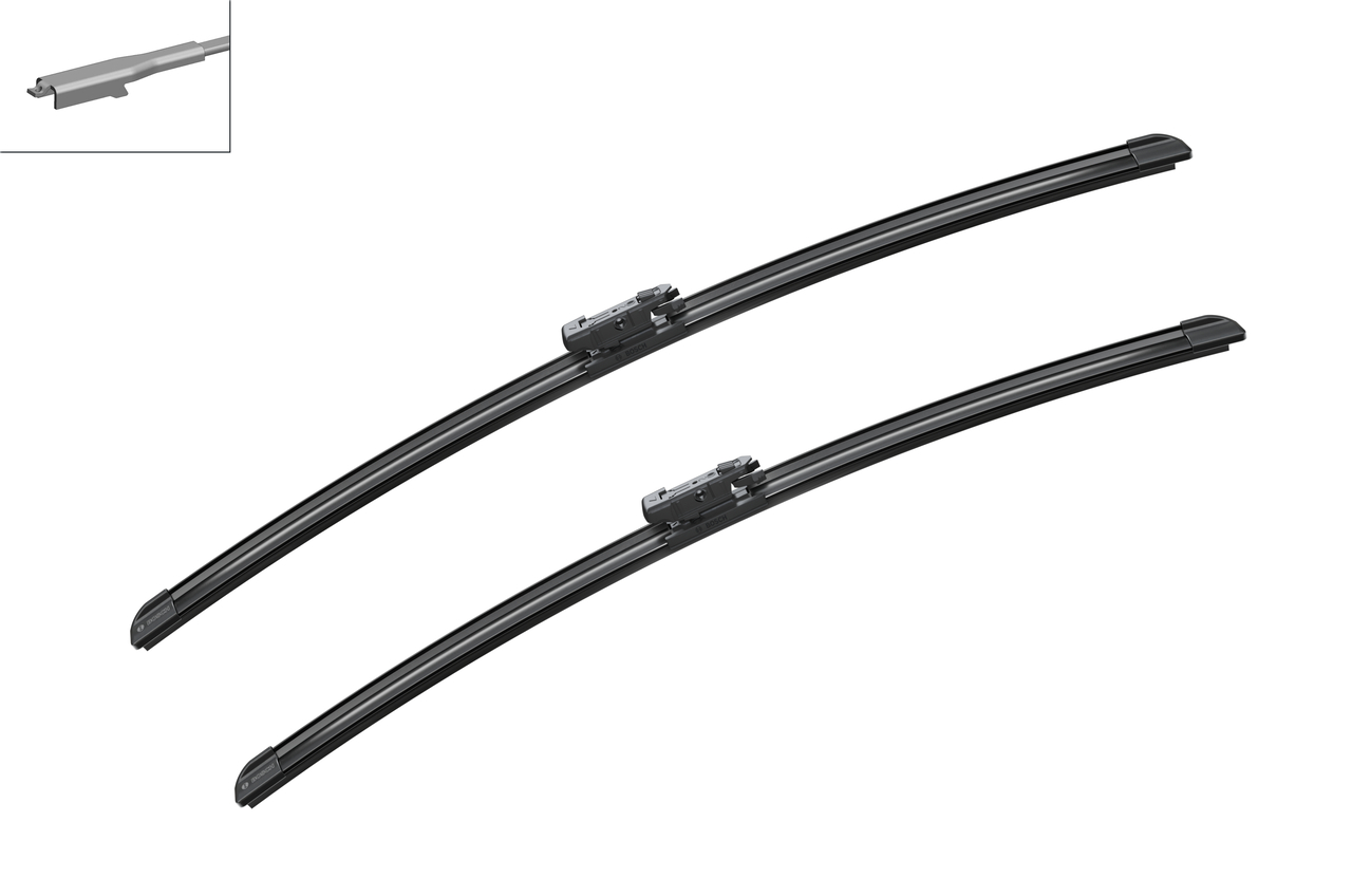 Set 3 stergatoare SAAB 9-3X (YS3) din 2009-2015, Bosch Aerotwin, din cauciuc siliconat rezistent
