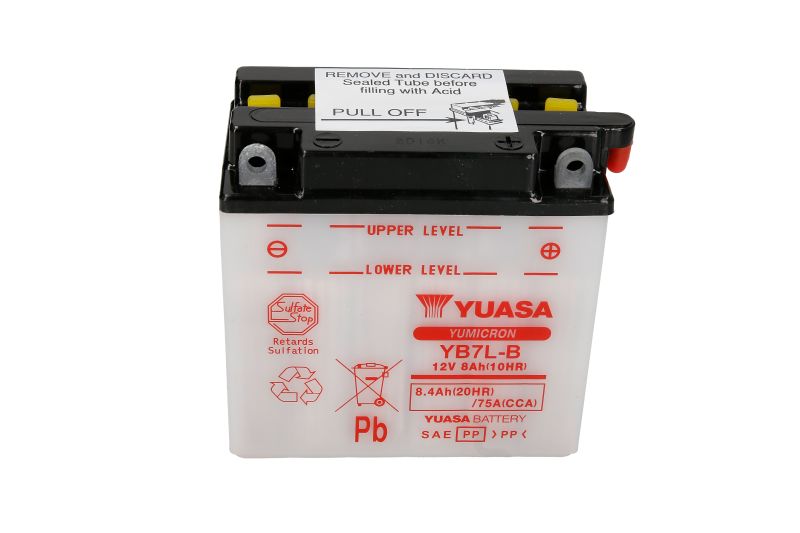 YUASA startovací baterie HARLEY DAVIDSON SS 175, 250, 125 74-78, SX 250, 175, 125 74-78, SXT 125 75-78, TX 125 73-78, HYOSUNG GA 125 (CRUISE II DE LUXE), (CRUISE I), (CRUISE II CLASSIC), (CRUISE II) 97-01, MBK DOODO 125 01-05, XQ 125 (THUNDER) 00-03, YP 1