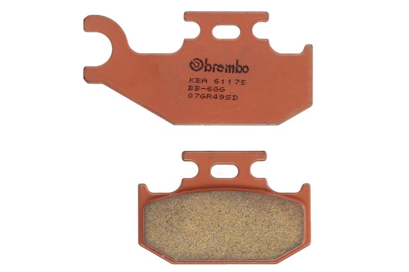Levně BREMBO sada brzdových destiček, kotoučová brzda BOMBARDIER OUTL. 400 (MAX), 4WD 03, CANNONDALE BLAZE 440 02-03, CANNIBAL 400 (BLACK), (SILVER) 02-03,