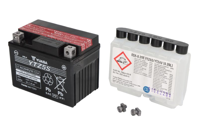 YUASA startovací baterie GAS GAS PAMPERA 320, 250, 370 96-01, HONDA C 125 SUPER CUB 18-21, CRF 110F, 125F, 125FE 13-18, CT 70 91-94, MSX 125 (GROM)