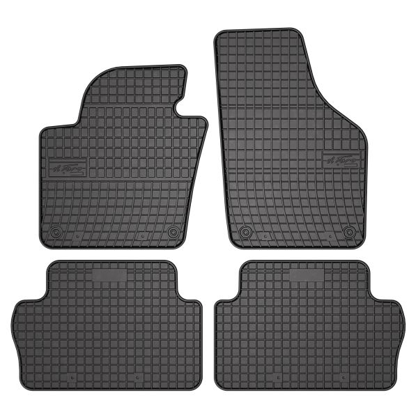 Set Covorase Auto Si Tavita Portbagaj SEAT ALHAMBRA (710, 711) din 2010-2022, Cauciuc, Protectie Porbagaj, 4x Stickere auto cu SEAT