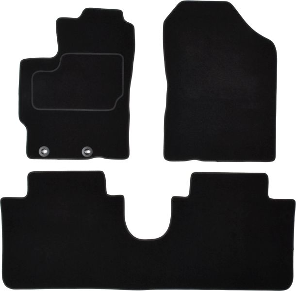 Set Covorase Auto Si Tavita Portbagaj TOYOTA YARIS (_P13_) din 2010-2020, Cauciuc, Protectie Porbagaj, 4x Stickere auto cu TOYOTA