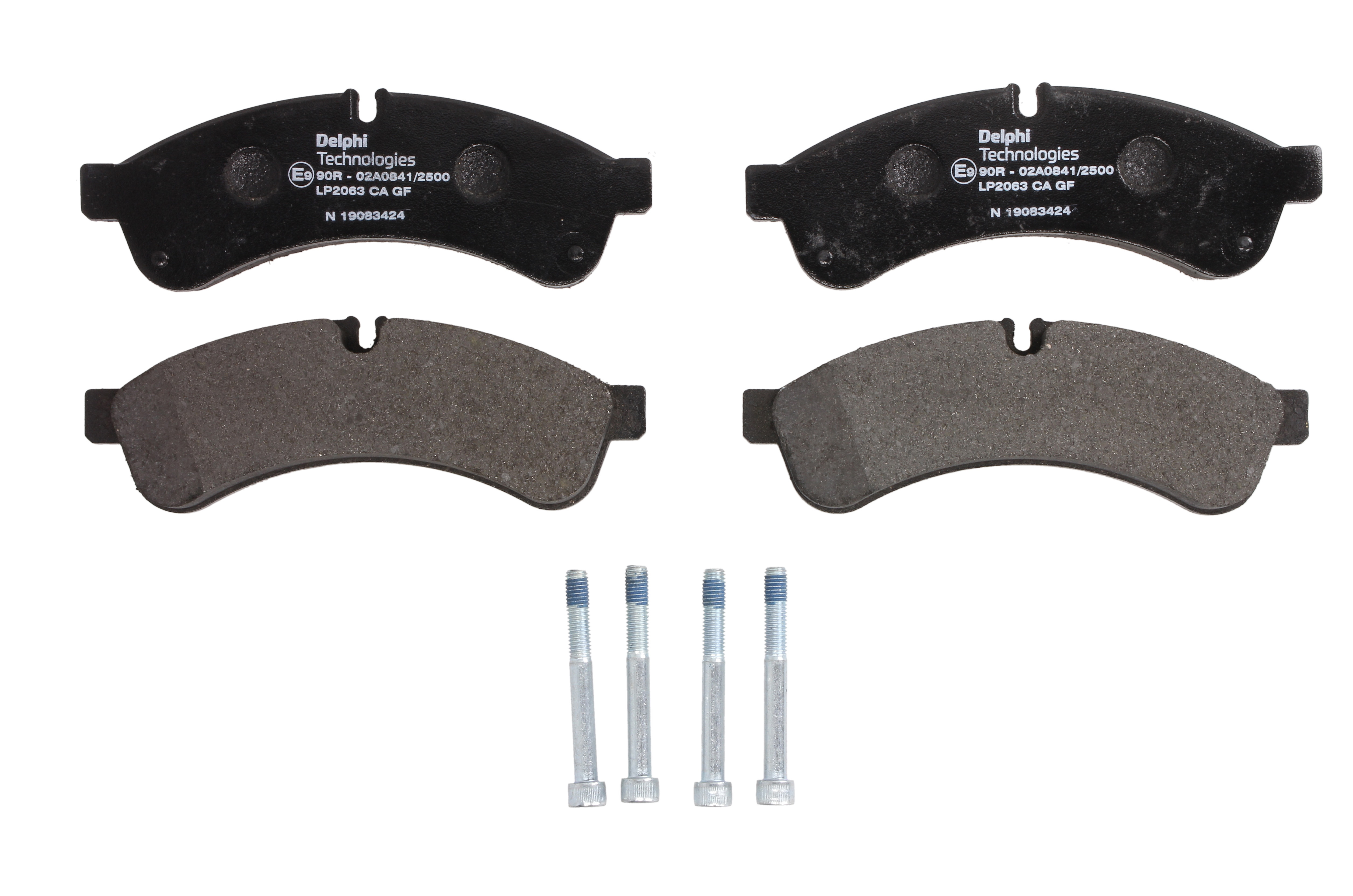 Комплект гальмівних колодок задн BREMBO IVECO DAILY IV, DAILY V, DAILY VI 550002E-F1CGL411C 05.06-