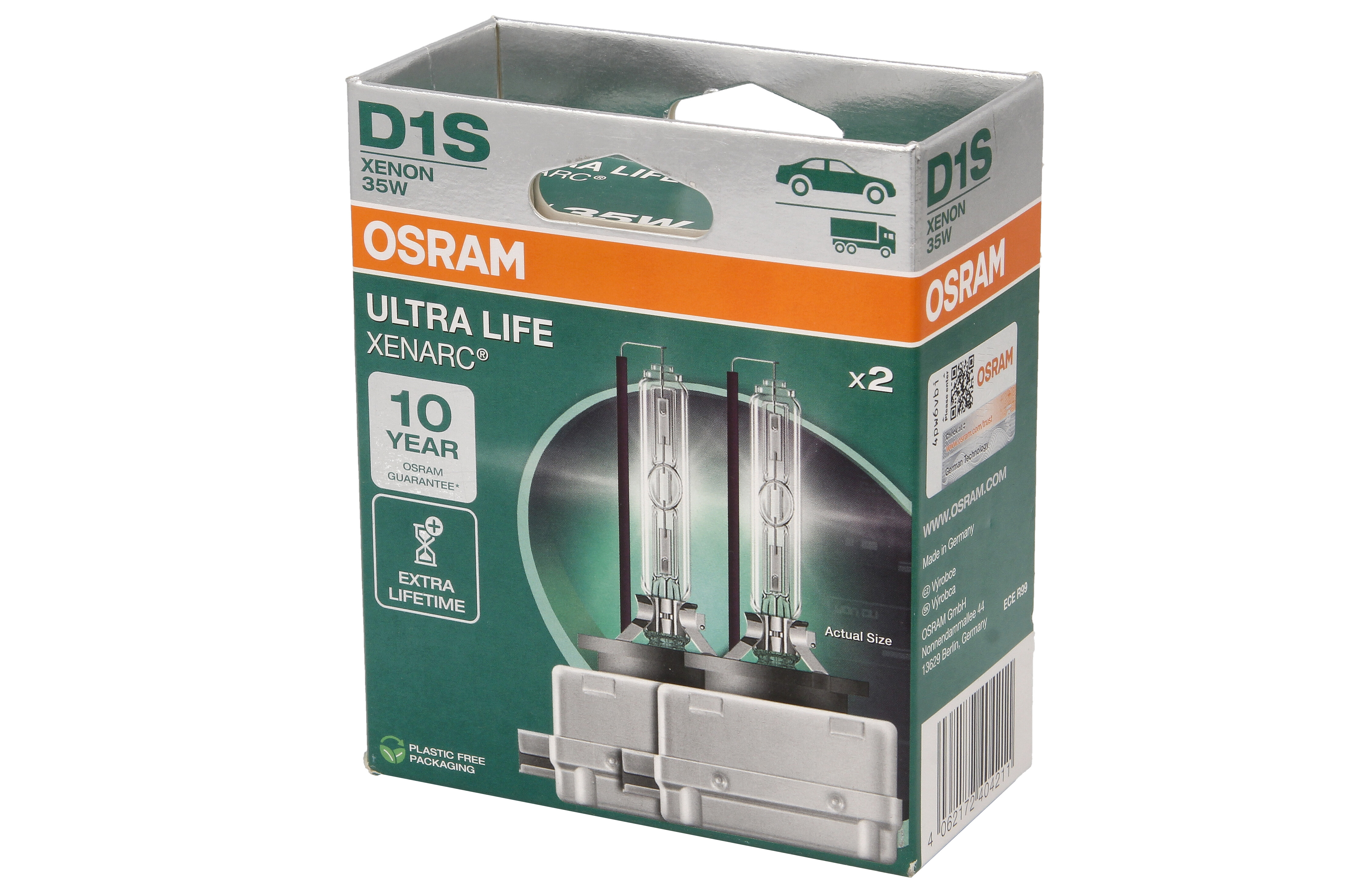 Автолампа ксенонова D1S 85V 35W 4300K PK32D-2 / XENARC® ULTRA LIFE - В 4 РАЗИ ЗБІЛЬШЕ OSRAM (66140ULT-2HB) osram фото 4