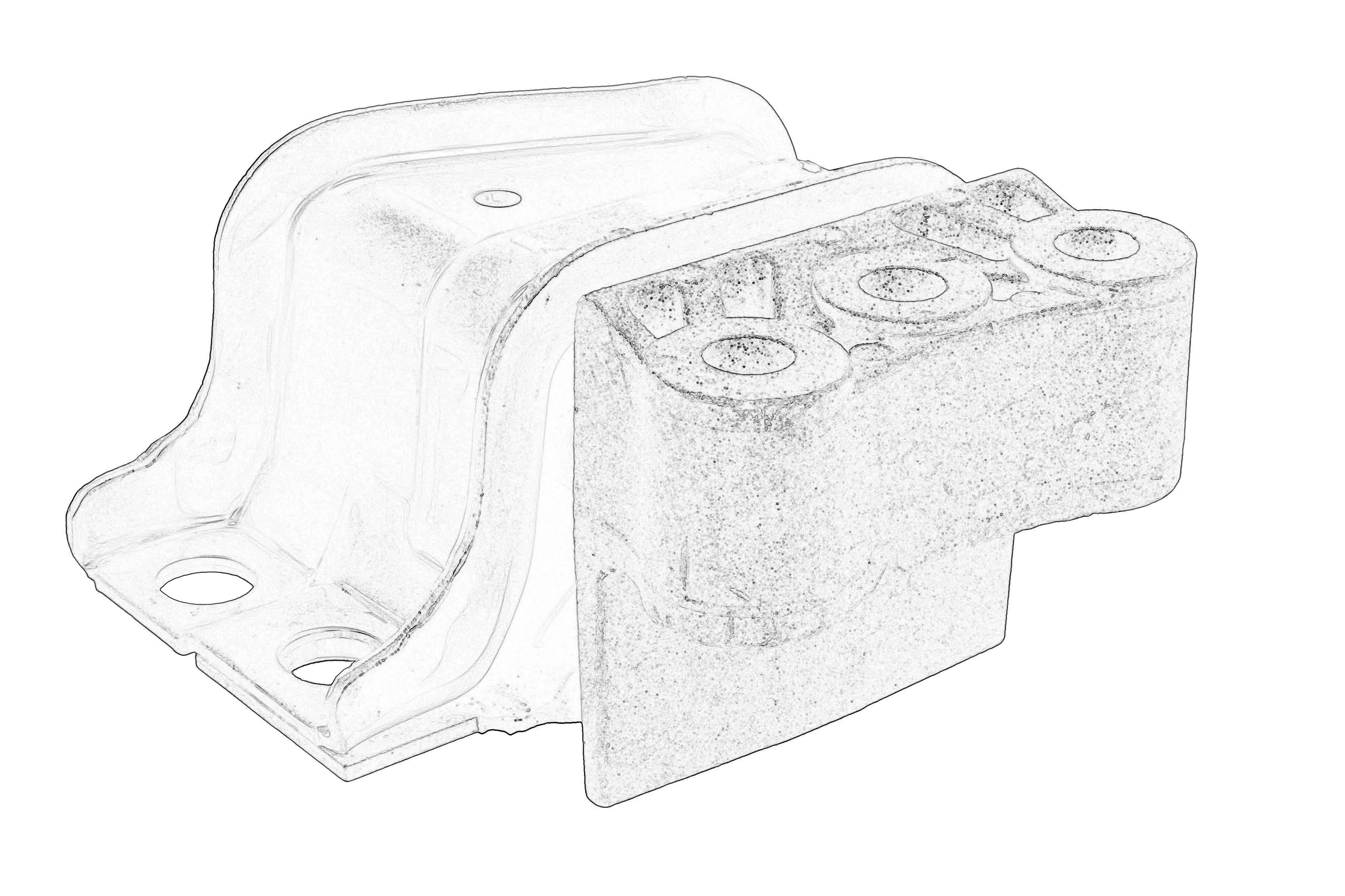 Подушка двигуна прав CITROEN JUMPER III, FIAT DUCATO, PEUGEOT BOXER 2.0D/2.2D/3.0D 09.06-