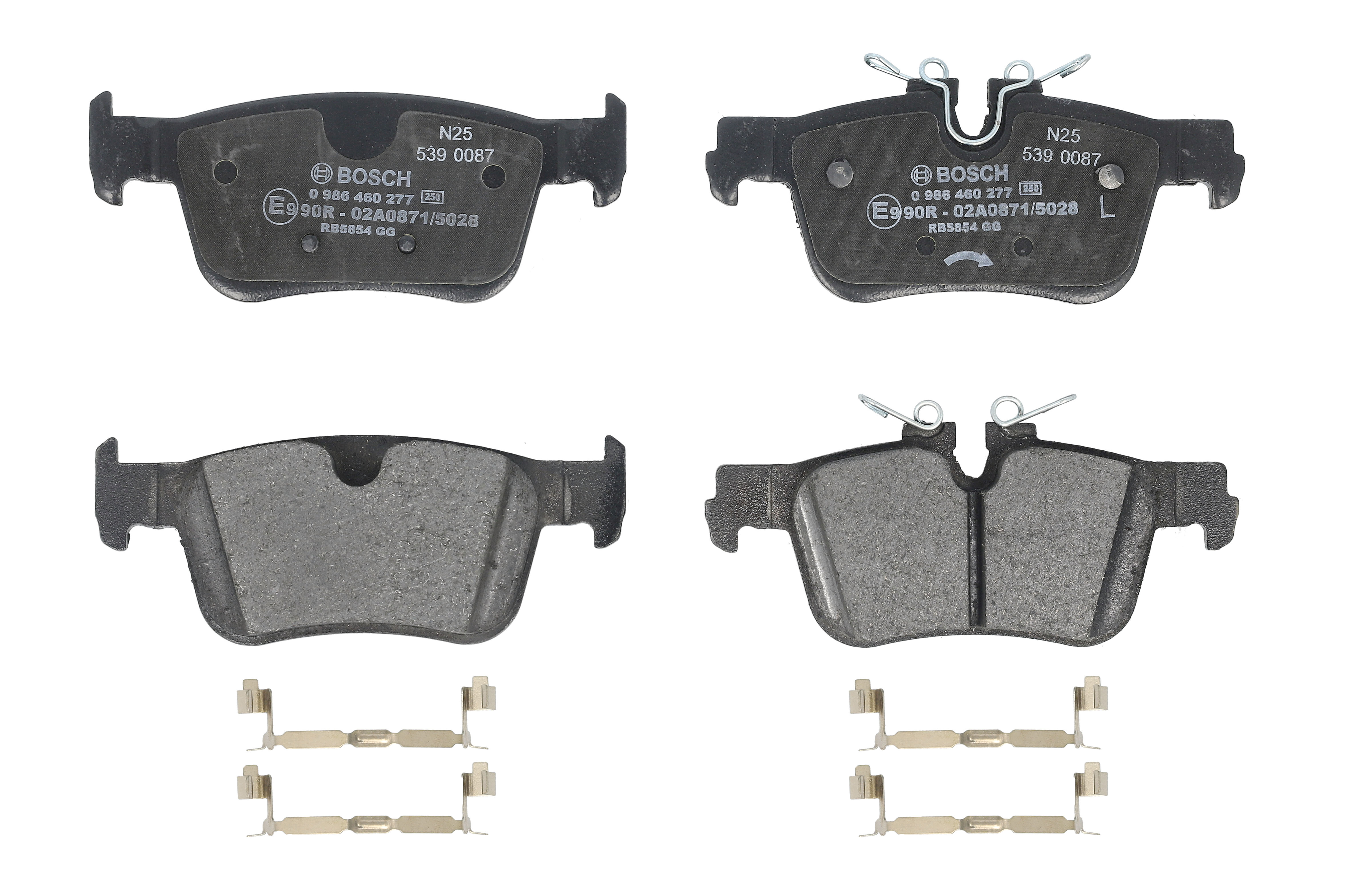 Комплект гальмівних колодок задн , VOLVO S60 III, S90 II, V60 II, V90 II, XC60 II 2.0-2.0H 03.16-