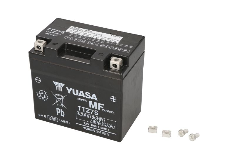 YUASA startovací baterie HONDA CB 600 F (HORNET) 01-07, CRF 450 X 05, PCX 150 13-16, SH 50 (SCOOPY) 98-00, HUSQVARNA TE 410, 250, 400, 410E 95-07,