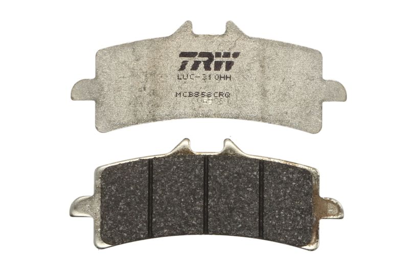 TRW MOTO sada brzdových destiček, kotoučová brzda APRILIA RSV 1000 RSV4 R ABS, RSV4 R FACTORY, (FACTORY), RSV4 FACTORY ABS, R, RSV4 R APRC ABS 09-15, BMW HP2 1200 (SPORT) 08-10, HP4 1000 RACE 19, S 1000 RR HP4 12-16, BENELLI IMPETO 1198 16, TESI 1078 3D N