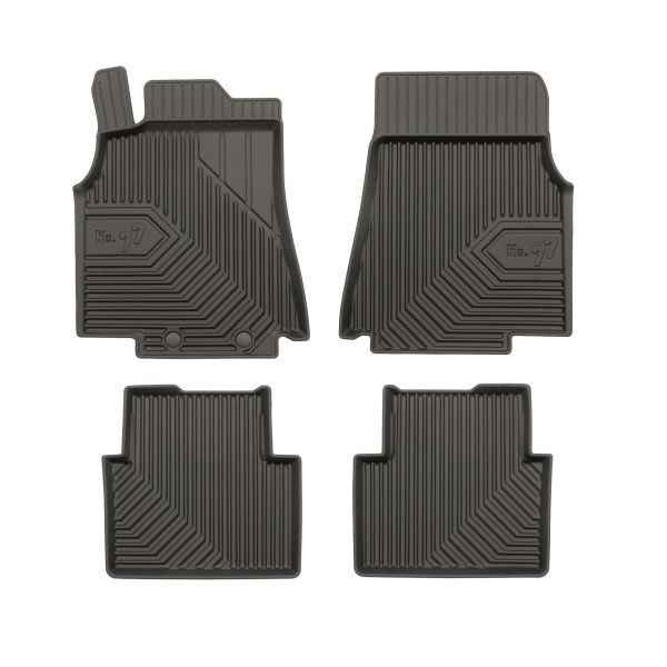 Set Covorase Auto Si Tavita Portbagaj MERCEDES-BENZ A-CLASS (W169) din 2004-2012, Cauciuc, Protectie Porbagaj, 4x Stickere auto cu MERCEDES-BENZ