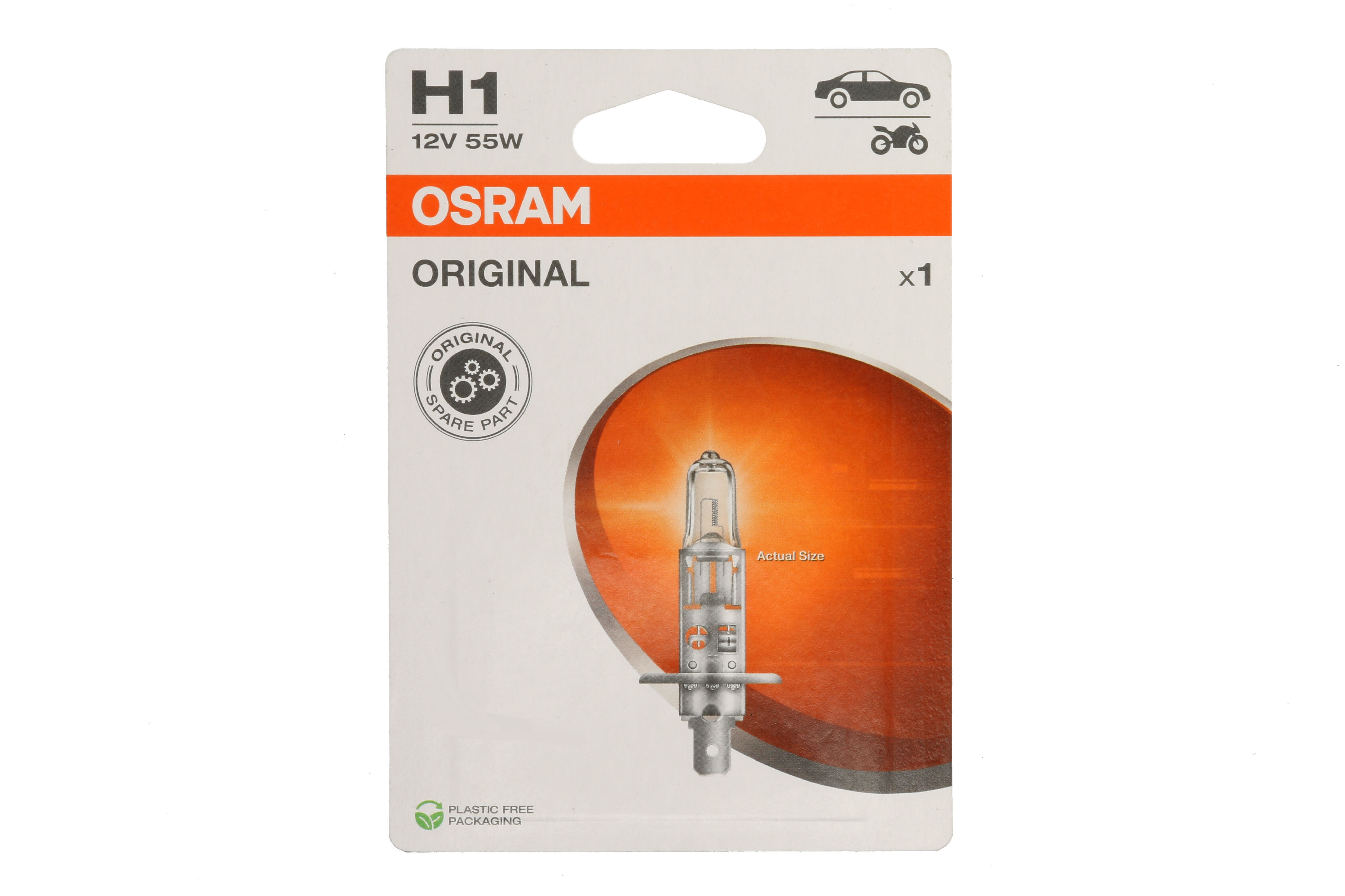 Автолампа галогенова 55W H1 12V 55W P14.5S/ORIGINAL LINE/1ШТ. BLISTER OSRAM (64150-1BL) osram фото 4