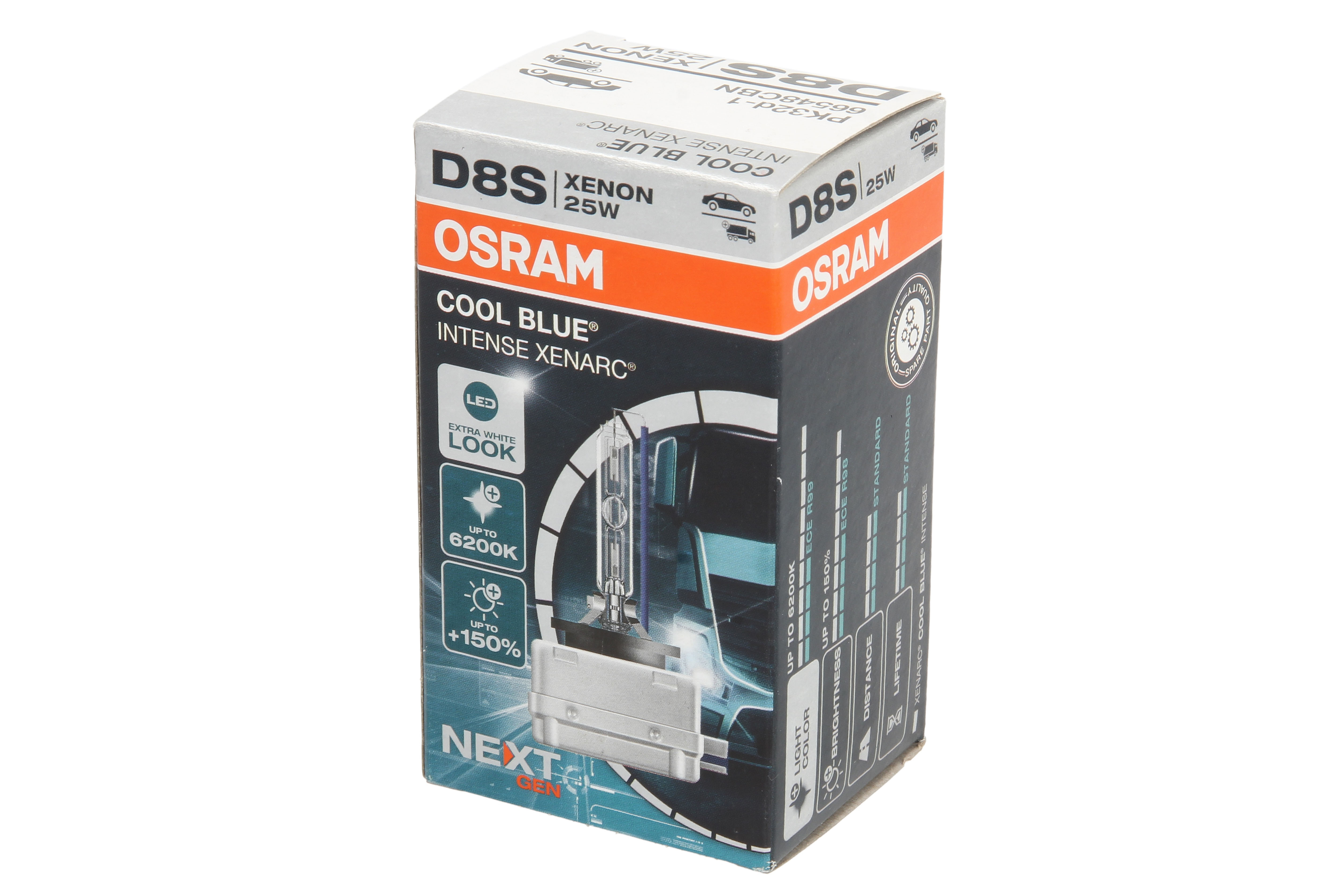 Автолампа ксенонова D8S 42V 25W 6200K PK32D-1 / COOL BLUE INTENSE NEXT GEN - НА 150% OSRAM (66548CBN) osram фото 4