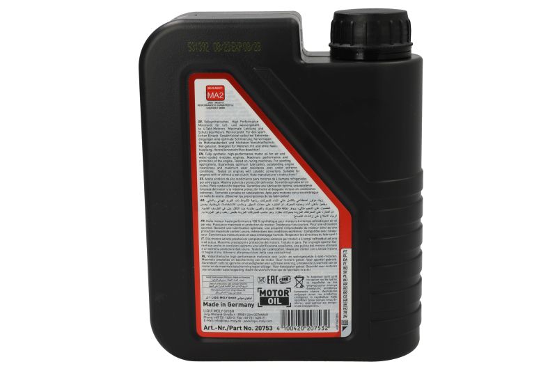 LIQUI MOLY motorový olej (B00D91Q1KA, 1243, LIM7512, SUPER 4 10W40 4L ACUB, SUPER 4 10W40 4L+1L, >JASO MA2)