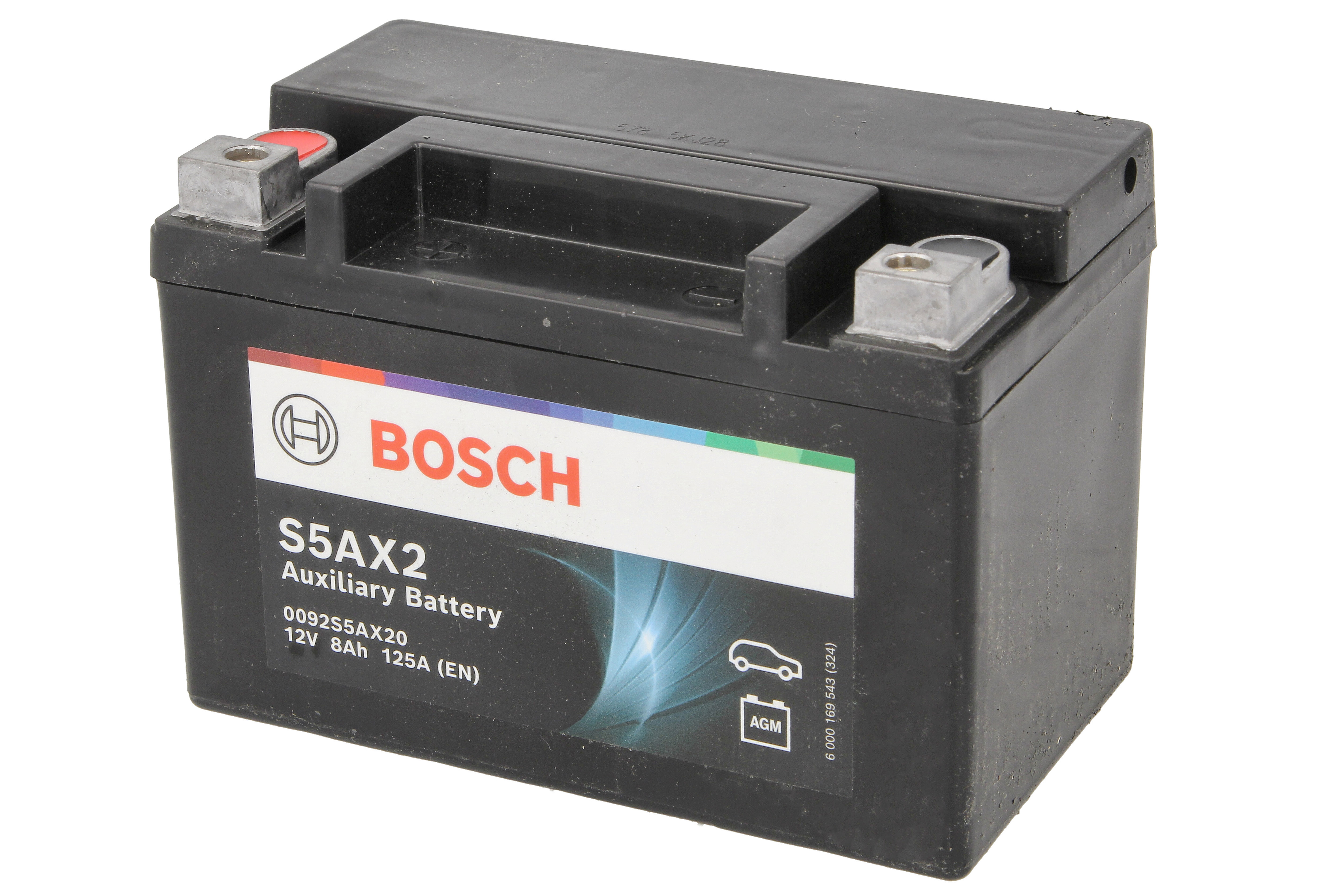 Аккумуляторная батарея 8Ah/125A (150x87x105/+L/BO) S5AX2 AB (Start-Stop/AGM/вспомогательная) фото 6
