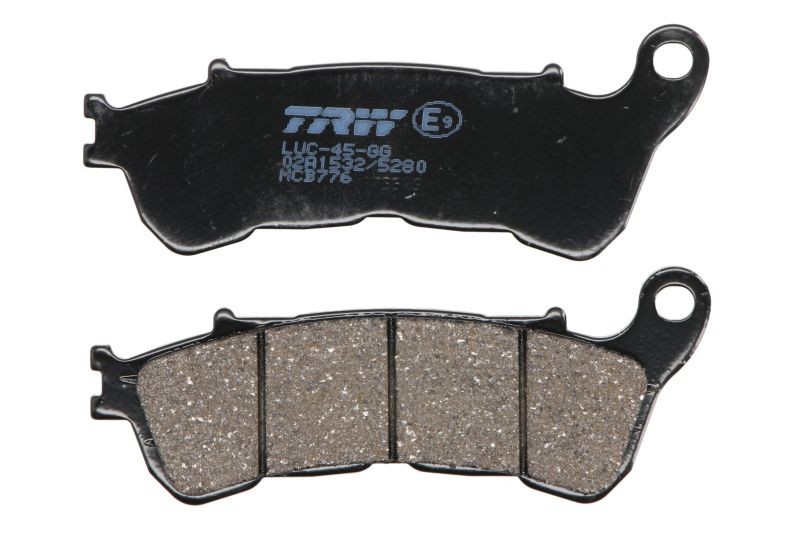 TRW MOTO sada brzdových destiček, kotoučová brzda HARLEY DAVIDSON XL 883N (IRON), 883L (SP. LOW), 1200X (FORTY EIGHT), 1200V (SP. SEVENTY TWO) 14-15, HONDA CB 1000RA ABS, 600F (HORNET), 1300SA (ABS), 600FA (HORNET ABS), 1100 05-16, CBF 1000A (ABS), 600S, 