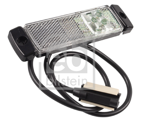 Lumina delimitare stanga dreapta, forma: dreptunghiular, alb, LED, inaltime 32mm; latime 130mm; adancime 14 130mm lungime cablu 500mm, fara prindere, 12 24V (conector: CLICK-IN, IPIP67)