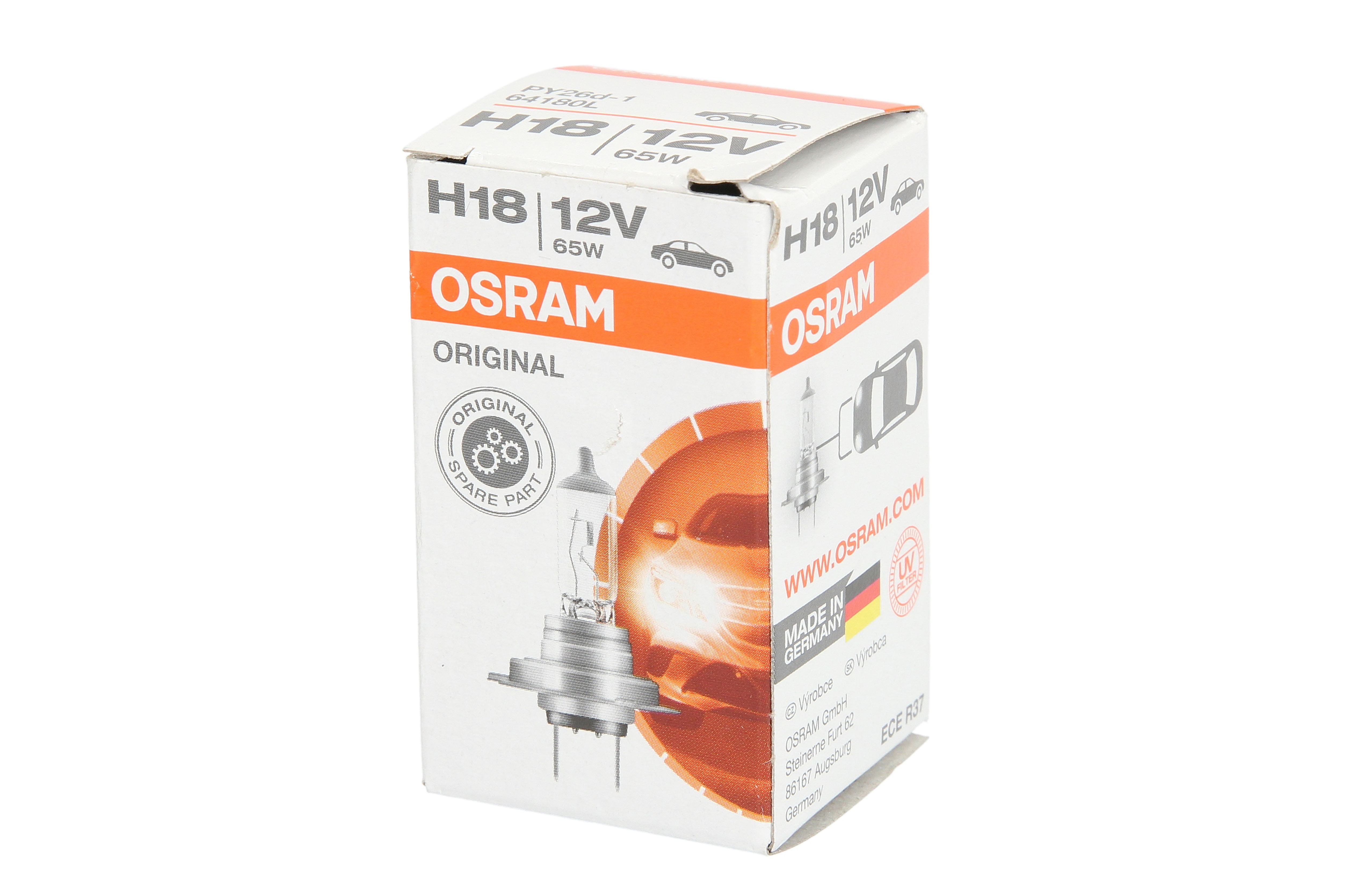Автолампа галогенова 65W H18 12V 65W PY26D-1/ORIGINAL LINE OSRAM (64180L) osram фото 3