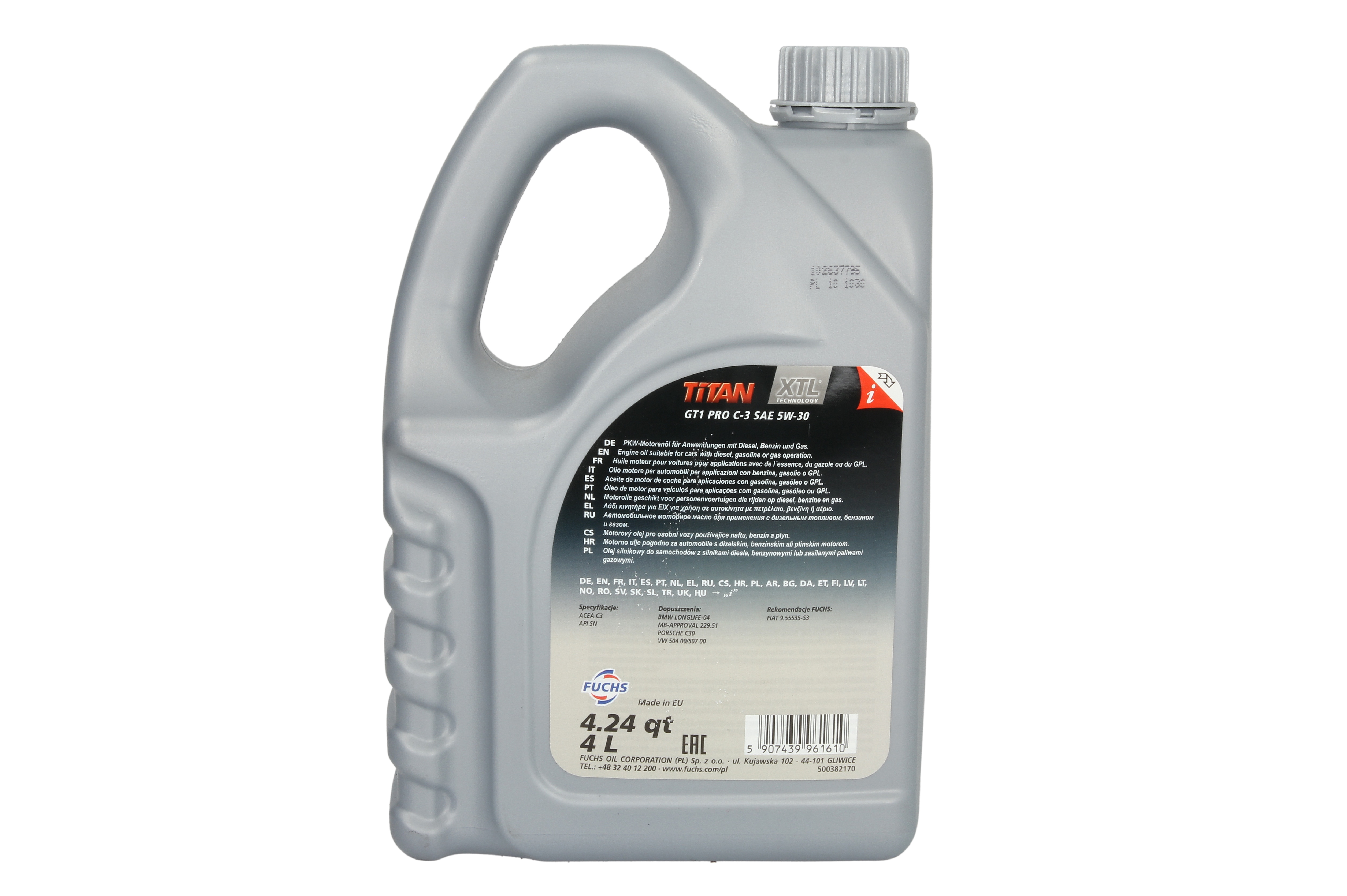Моторна олива TITAN (20L) 5W30 , ACEA C3, BMW LL-04, BMW LL-19 FE, CHRYSLER MS-11106, FIAT 9.55535 S3, MB 229.31, MB 229.51, MB 229.52, PORSCHE C30, RENAULT RN 0700, RENAULT RN 0710, VW 504.00, VW 507 фото 10